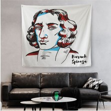 Baruch Spinoza Dekoratif Kanvas Duvar ÖRTÜSÜ-HALISI-5818