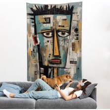 Sürreal Insan Yüzü Duvar ÖRTÜSÜ-7999