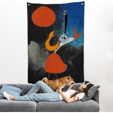 Pablo Picasso - Güneşin Önünde Kadın Duvar ÖRTÜSÜ-7298