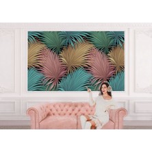 Alndrs Collection V2  Tropikal Renkli Yaprak Desenli Duvar KAĞIDI-5636