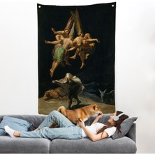 Francisco Goya - Witches Flight Cadıların Uçusu Duvar ÖRTÜSÜ-7794