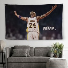 Kobe Bryant Los Angeles Lakers Kanvas Duvar Örtüsü-Halısı / Black MAMBA-5152