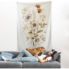 Soft Çiçekler Duvar ÖRTÜSÜ-8040