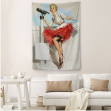  denizci kadın dekoratif duvar örtüsü-halısı-6434