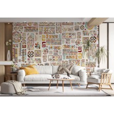 Db Soyut Renkli Şekiller Duvar Kağıdı Modern Bohem Iskandinav TASARIMI-5504