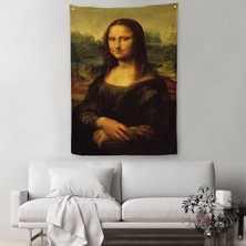 Mona Lisa Leonardo Da Vinci Duvar Örtüsü-Halısı Dekoratif Duvar Örtüsü - HALISI-5955