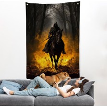 Cehennemin Dibinden Gelen Savaşçı Duvar ÖRTÜSÜ-7982