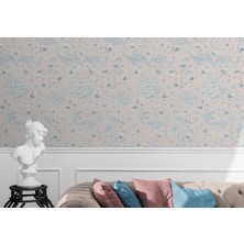 Vintagepastel Çiçekler Yapraklar Duvar KAĞIDI-5645