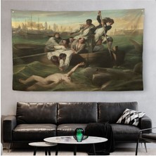 Watsob ve Köpek Balığı Duvar Örtüsü-Halısı - Watson And The Shark 1782-6658