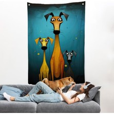 Çılğın Köpek Ailesi Duvar ÖRTÜSÜ-7687