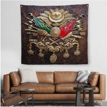 Osmanlı Tuğrası Kanvas Duvar ÖRTÜSÜ-HALISI-5866