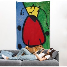 Joan Miro - Suyut Kadın Duvar ÖRTÜSÜ-7299