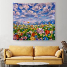 Kır Çiçekleri Kanvas Duvar ÖRTÜSÜ-HALISI-5908