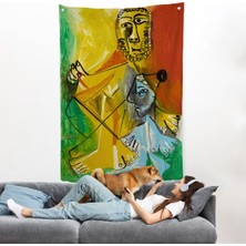 Pablo Picasso - Adam ve Çocuk Duvar Örtüsü - Homme Et ENFANT-7328