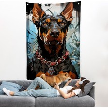 Doberman Duvar ÖRTÜSÜ-7828