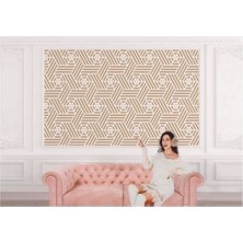 Pastel Renkli Geometrik Desenli Duvar KAĞIDI-5787