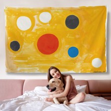 Alexander Calder - Kozmik Tic Tac Toe Duvar ÖRTÜSÜ-7107