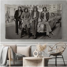 LED Zeppelin Efsanesinin Arabası John Bonham Kanvas Duvar ÖRTÜSÜ-HALISI-5407