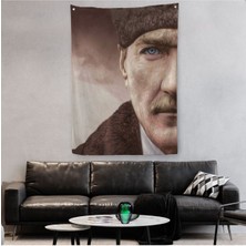 Mustafa Kemal Atatürk Dekoratif Duvar Örtüsü - Halısı -6166