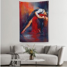 Tango Yapan Çift Dekoratif Duvar ÖRTÜSÜ-HALISI-6429