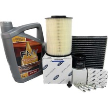 Ford Kuga 1.6 Ecoboost Benzinli Filtre Bakım Seti 2013-2018 Hava+Yağ+K.polen+Buji Seti+Motor Yağı