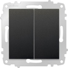 6 Adet Ovivo Grano Siyah Natural Komitatör Çerçevesiz