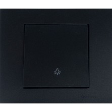 4 Adet Ovivo Grano Siyah Zil Anahtarı Light Çerçeve Dahildir 4'lü