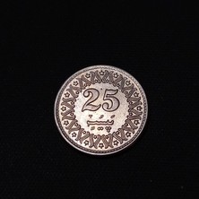 Escoines 39963688BB688781D5 Pakistan 25 Paisa Çil Para Prof Setten Çıkma Bakır-Nikel Pakistan Rupisi