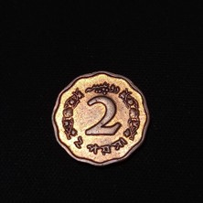 Escoines 39963688BB578696F2 Pakistan 2 Paisa Çil Para Proff Setten Çıkma Bronz Pakistan Rupisi
