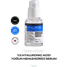 Derma Factory Derinlemesine Nemlendirici Hyalüronik Asit Serum %1 30 ml Tüm Cilt Tipleri İçin Etkili