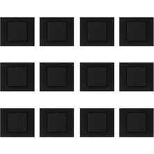 Seldur Grano Siyah Anahtar 12 Adet Çerçeve