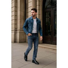 Banny Jeans Erkek Likralı Regular Fit Düz Jean Pantolon Mavi