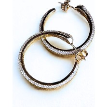 Monalisa Home Lüks Figürlü Gold Renk Halka Küpe