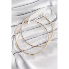 Pirinç Halka Model Gold Renk Kadın Küpe - TJ-BKP11037