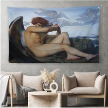 Alexandre Cabanel Fallen Angel's Eyes Kanvas Duvar Sanatı, Klasik Sanat Duvar ÖRTÜSÜ-HALISI-5385