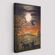 Pamuk's Design Cadılar Bayramı Helloven Dekoratif Duvar Tablosu -6251