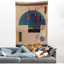 Pamuk's Design Vasiliy Kandinsky - Sakin Duvar ÖRTÜSÜ-7486