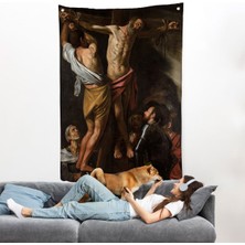 Pamuk's Design Caravaggio - Aziz Andrew'un Çarmıha Gerilmesi Duvar Örtüsü - The Crucifixion Of Saint ANDREW-7424