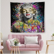 Pamuk's Design Marilyn Monroe Sokak Sanatı Kanvas Duvar Örtüsü-Halısı Street Art GRAFFITI-5893