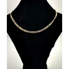 Gold Renk Zincir Figürlü Kararmaz Özel Tasarım Kolye