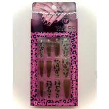 Monalisa Home 12 Adet Renkli Desenli Takma Tırnak