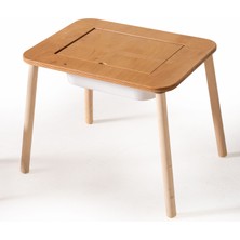 Montessori Tek Hazneli 2 Bunny Sandalye Aktivite Masası