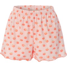 Kadın Ince Askılı Fiyonklu Pamuklu Şortlu Pijama Takımı
