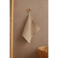 Waffle Dokulu Pamuklu Mutfak & El Havlusu Kurulama Bezi 4'lü Set – Soft Renkler