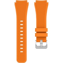 Amazfit Stratos 3 ile Uyumlu Kordon Tırtık Desenli Tokalı Silikon Kayış