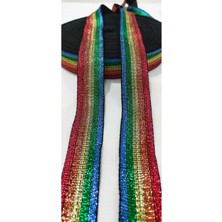 Altay Aksesuar Gökkuşağı Renkleriyle Dokuma Şerit