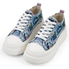 Kadın Vegan Mavi Kalın Taban Sneakers - Already Lost Tasarım