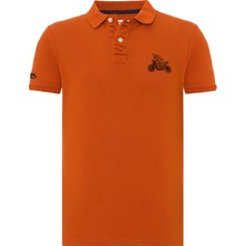 Routefield Pax Erkek Turuncu Polo Tişört