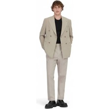 Vizon Desenli Comfort Fit Ceket