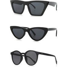 Unisex 3'lü Degrade Cam Güneş Gözlüğü Seti UV400